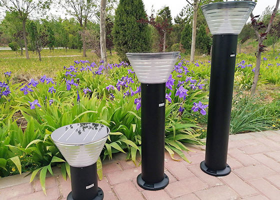 Automatic 4w Solar Led Bollard Lights Exterior Landscape Lights ABS
