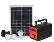 40W Portable Outdoor Solar Lighting System Polycrystalline 12V 12AH With Embedded Battery