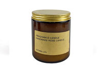 Luxury Amber Glass Jar 7x9cm Soy Wax Scented Candle