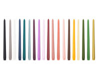 Multicolor Paraffin Wax Taper Candles Dinner Dripless 10 Inch