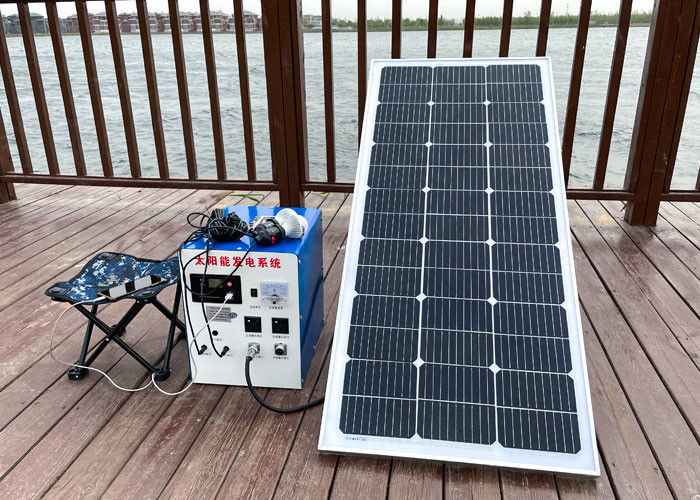 Blue Hybrid Solar Energy System 5kw 100h 240h  With Lithium Battery