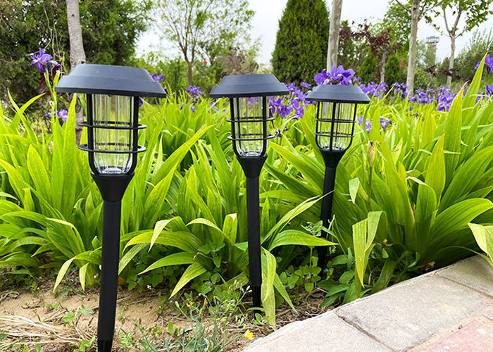 Decorated Solar Garden Spike Lights 80 CRI 180LM 1.5W Outside Lawn Lights