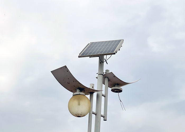 All In one IP65 Solar Street Light 100lm/w  With Two Aluminum Lamp