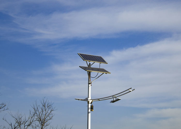 Integrated LED Solar Street Lights Remote Control 50W 100W 150W