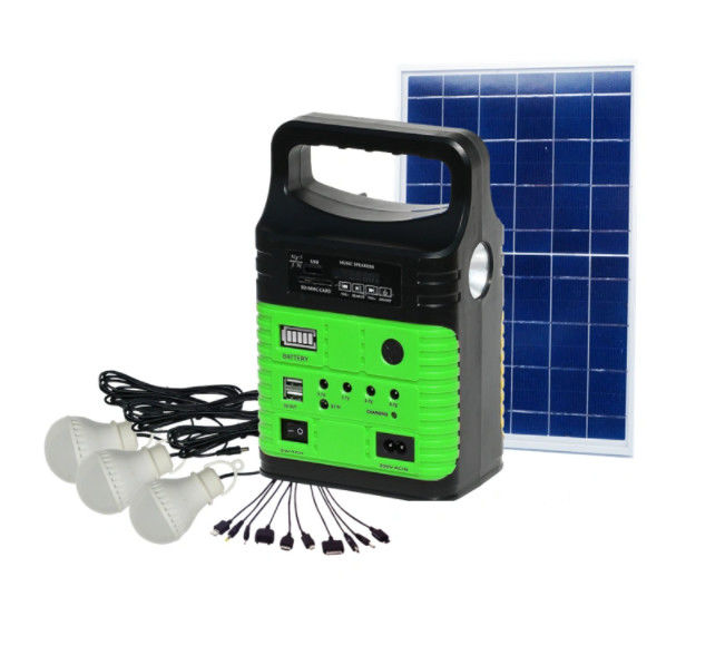 Portable 10W 6V Solar Powered Outdoor Lighting Systems Rechargeable 2.8Kg For Camping