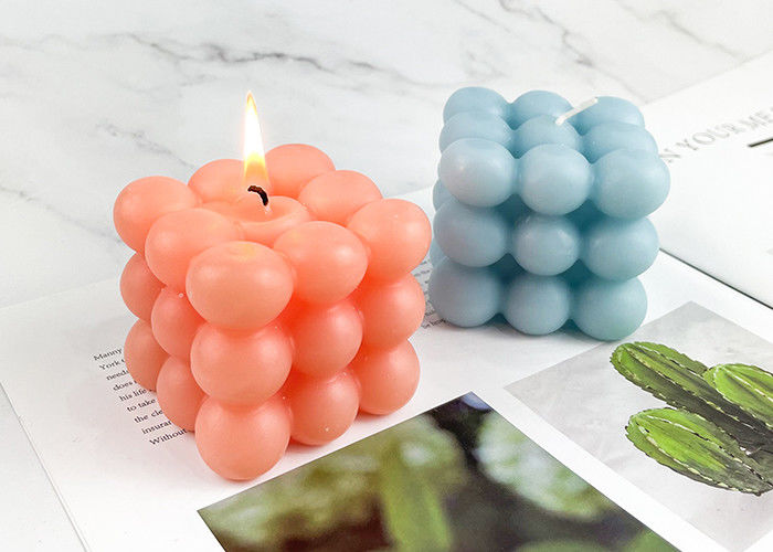 Round Magic Bubble Scented Soy Wax Candle For Bedroom