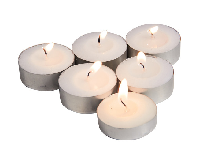 3.7cm Diameter Wedding Centerpieces White Tealight Candles